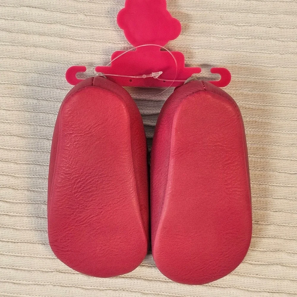Okie Dokie Baby Girl Pink Scalloped Ballet Flats Soft Sole Shoes Size 1/2